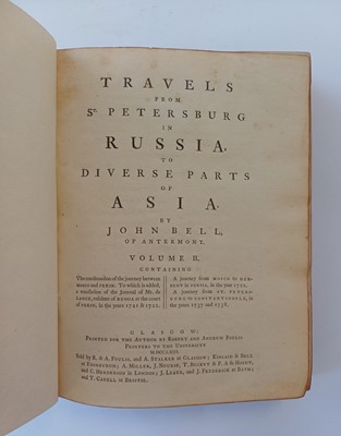 Lot 116 - Bell (John). Travels from St. Petersburg in...
