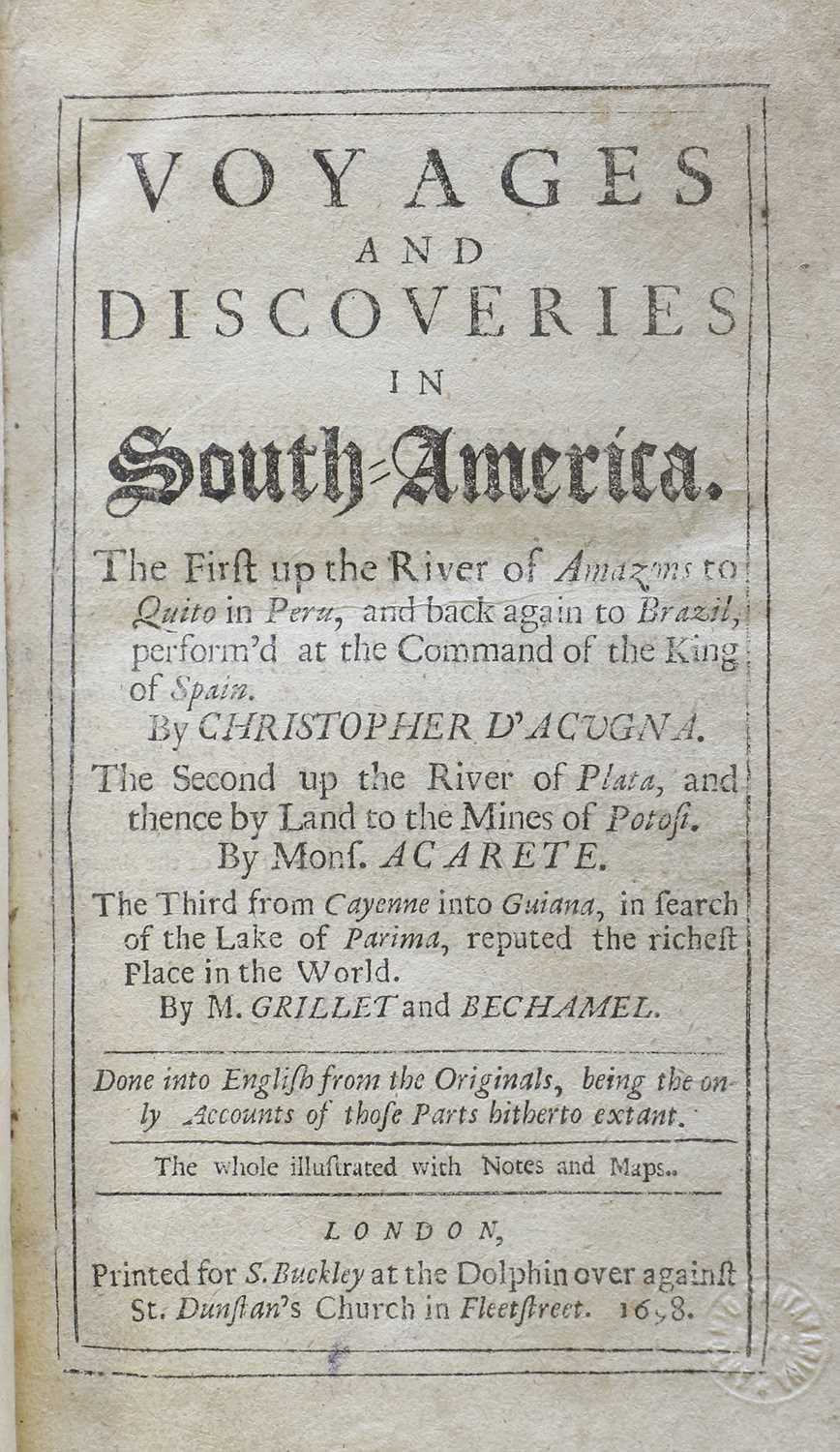 Lot 122 - [Acuna (Christobal de) et al.]. Voyages and...