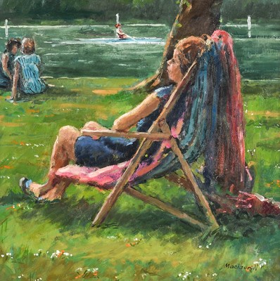 Lot 1028 - Pat Maclaurin (1933-2022) “Lazy Afternoon”...