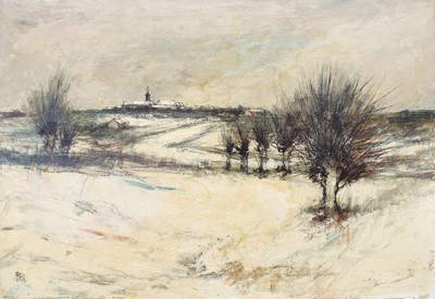 Lot 1099 - Franc (Contemporary) Winter landscape with a...