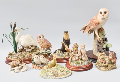 Lot 223 - Border Fine Arts Wildlife Models, including:...