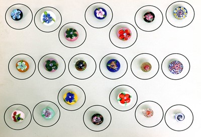 Lot Collection of Twenty Mid-20th Century Glass...