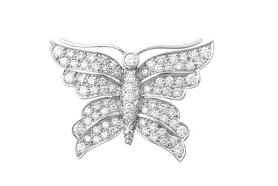 Lot 2248 - A Diamond Butterfly Brooch, by Tiffany & Co....