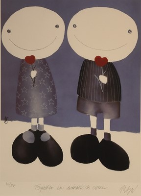 Lot 1042 - After Mackenzie Thorpe (b.1956) "Together in...