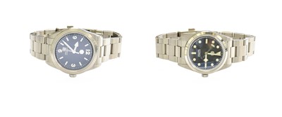 Lot 368 - Two Stainless Steel Automatic Centre Seconds...