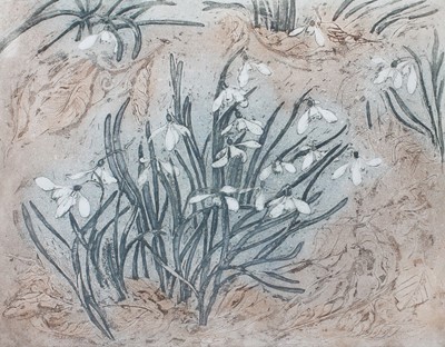 Lot 1096 - Della Champman (Contemporary) "Snowdrops I"...