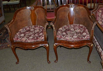 Lot 721 - Pair of bergere chairs