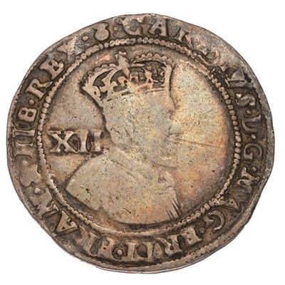 Lot 24 - Scotland, Charles I, Twelve Shillings, first...