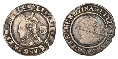 Lot 18 - 2x Elizabeth I, Sixpences, both third and...