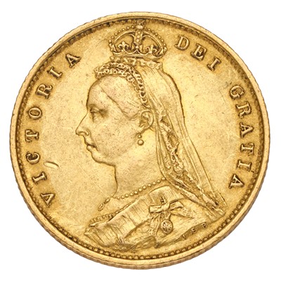 Lot 175 - Victoria, Half Sovereign 1887; very fine –...