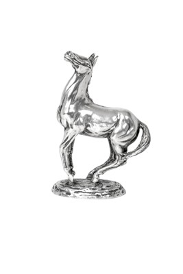 Lot 2370 - A Silver Model of a Horse