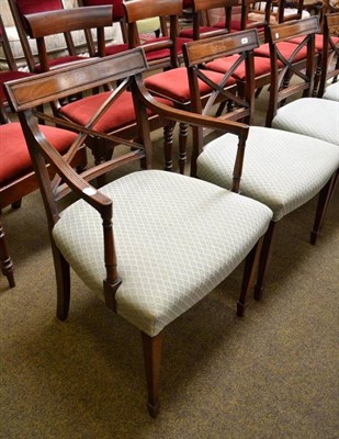 Lot 726 - Six bar back dining chairs