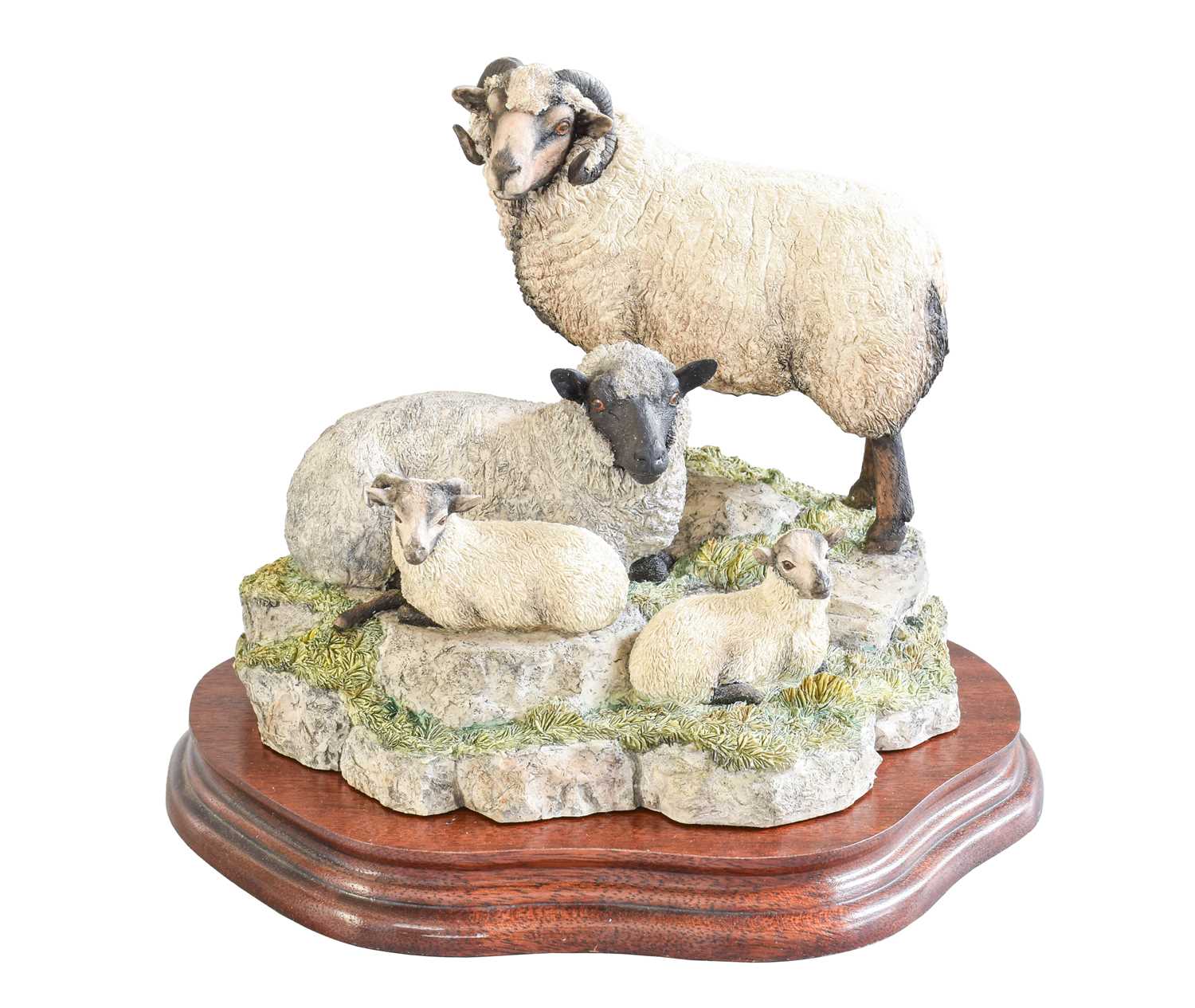 Lot 148 - Border Fine Arts 'Shetland Sheep Family Group'...