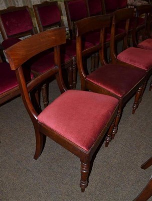 Lot 727 - Set of six Victorian mahogany dining chairs