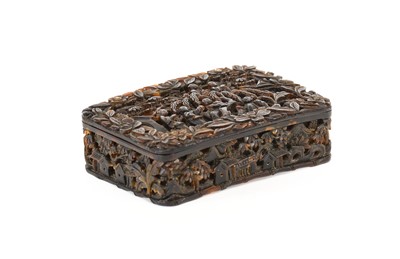 Lot 166 - A Chinese Tortoiseshell Snuff Box and Cover,...