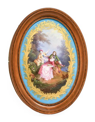 Lot 107 - A Sèvres Style Porcelain Plaque, 19th century,...