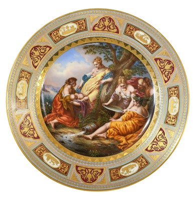 Lot 119 - A Vienna-Style Porcelain Charger, 2nd half...