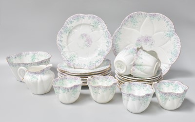 Lot 242 - A Wileman & Co Foley Porcelain Teaset,...