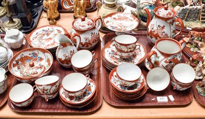 Lot 336 - A Japanese Kutani Porcelain Tea and Coffee...