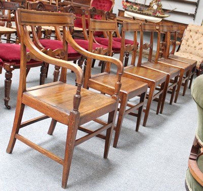 Lot 1266 - A Set of Six 19th Century Inlaid Dining Chairs,...