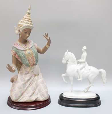 Lot 146 - A Lladro Figure of a Thai Dancer, together...