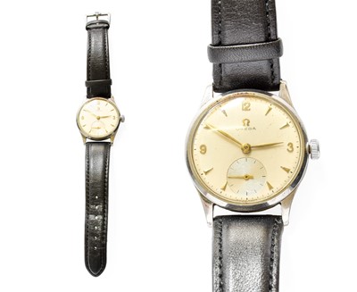 Lot 353 - An Omega Wristwatch, with subsidiary seconds dial