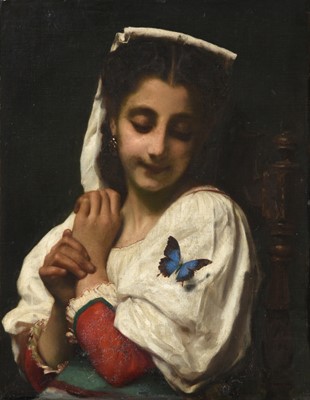 Lot 1097 - Adolphe Piot (1831-1910) French Le Papillon...