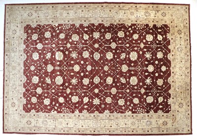 Lot 596 - Large Agra Design Carpet Probably Afghanistan,...