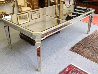 Lot 1471 - A Mirrored & Gilt Painted Dining Table, of...