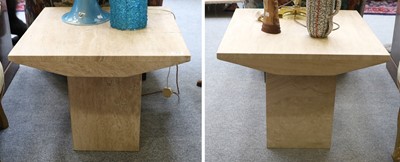 Lot 1476 - A Pair of Travertine Occasional Tables, of...