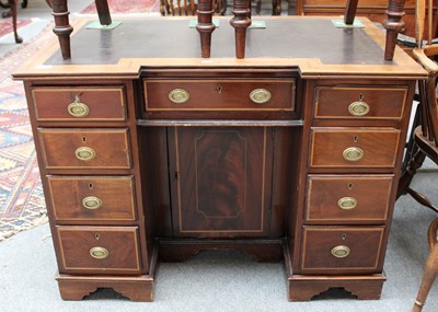 Lot 1253 - A 19th Century Oak Lined, Cross Banded...