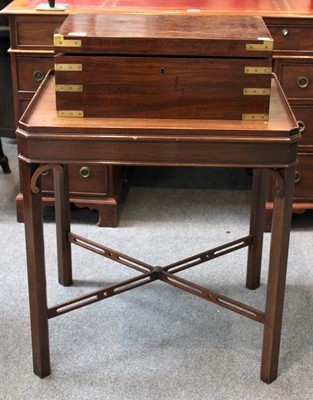 Lot 1258 - A Gillows of Lancaster Brass Bound Mahogany...