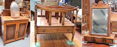 Lot 1319 - A Small Mahogany Two Door Chiffonier, 72cm by...