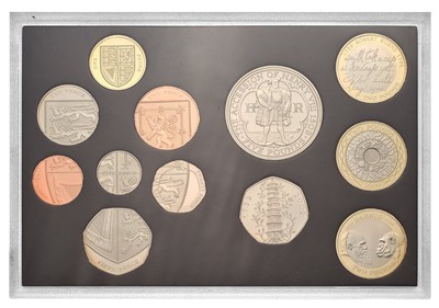 Lot 270 - 2009 UK Proof Coin set, 12 coins from £5-1p,...