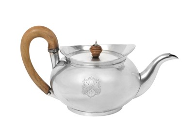 Lot 2224 - A George III Provincial Silver Teapot