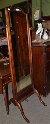 Lot 762 - Mahogany cheval mirror