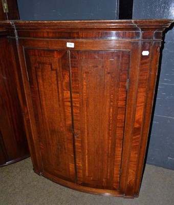 Lot 766 - Mahogany corner cupboard