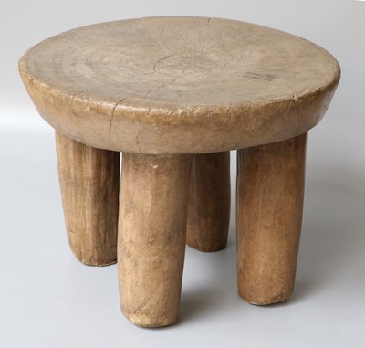 Lot 236 - An African Tribal Stool, carved from a single...