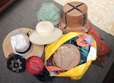 Lot 279 - A Collection of Hats, including two...