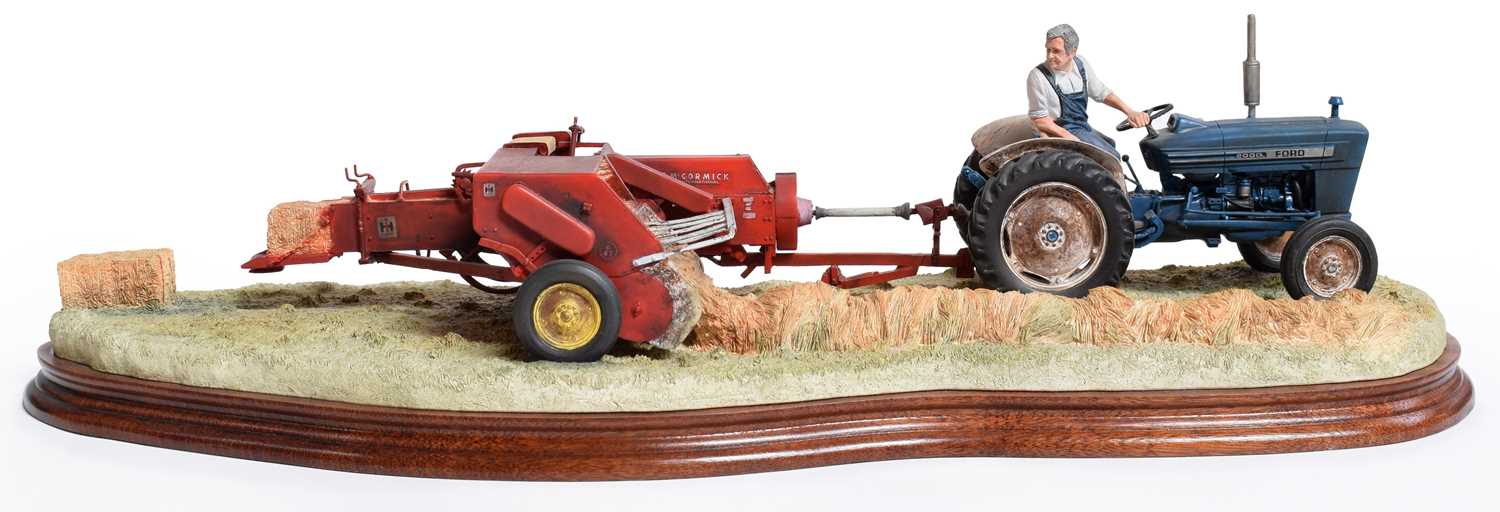 Lot 43 - Border Fine Arts 'Hay Baling', model No. B0738...