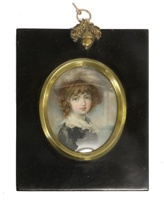 Lot 200 - English School (early 19th century): Miniature...