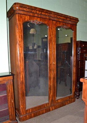 Lot 775 - A Victorian double wardrobe