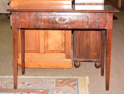 Lot 1402 - A George III Mahogany Side Table, with single...