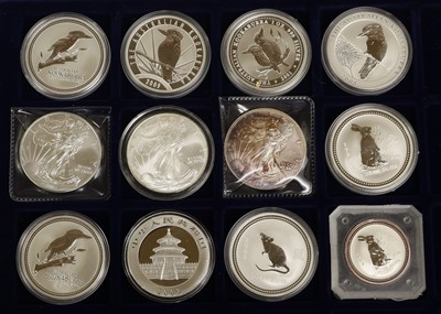 Lot 147 - Mixed World Fine Silver Coins, 12 in total to...