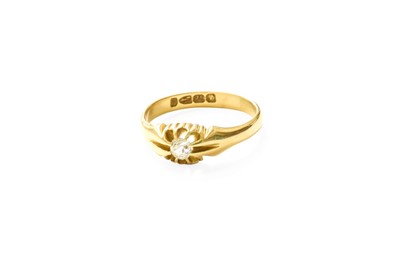 Lot 368 - An 18 Carat Gold Diamond Solitaire Ring, the...