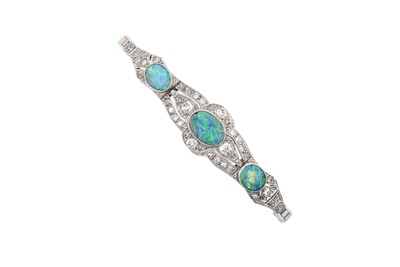 Lot 2303 - An Early 20th Century Opal and Diamond...