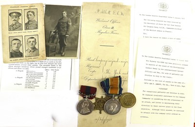 Lot A First World War DCM Group of Four Medals,...