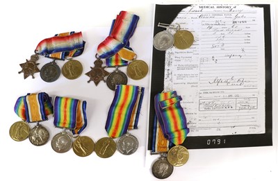 Lot 29 - Two First World War Trios, comprising 1914-15...