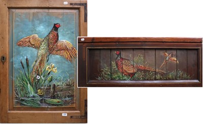 Lot 1480 - Two 19th Century Pine Panels, recently painted...