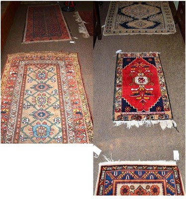 Lot 794 - Kurdish rug, the camel of Mina khani design enclosed by multiple borders, 220 by 110 cm,...